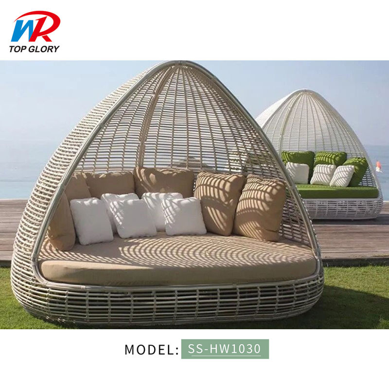 Luxury Cheap Outdoor Patio Daybed Outdoor Furniture Round Sunbed