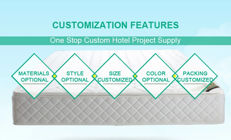 Customized Fashion Chinese Furniture Comfortable King Bed Memory Foam Mattress