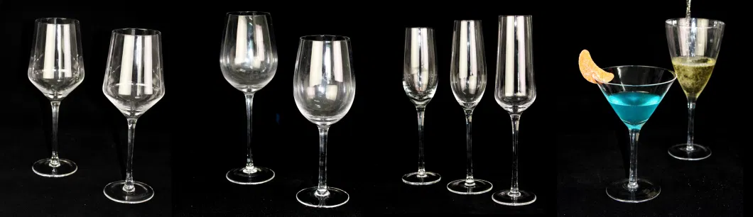 Clear Glass White/Red Wine Set 440ml for Dining/Bar/Club/Party