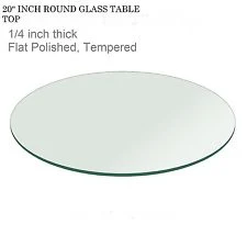 Modern Design Tempered Round Glass Table Top for Dining Room with AS/NZS2208: 1996, BS6206, En12150