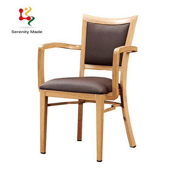 Classical Furniture Restaurant Outdoor Furniture Aluminum Frame Leather Dining Chairs