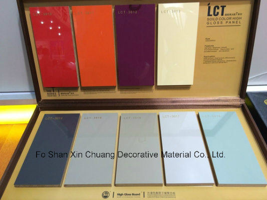 Pet Laminated MDF Sheet for High End Quality Furniture (grey color)