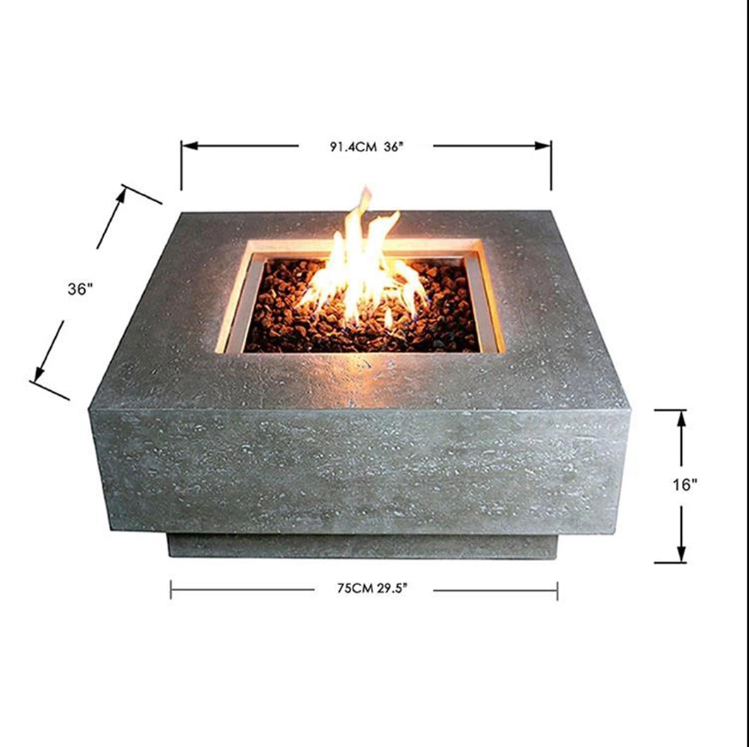 Gfrc Product Outdoor Patio Gas Fire Pit Table
