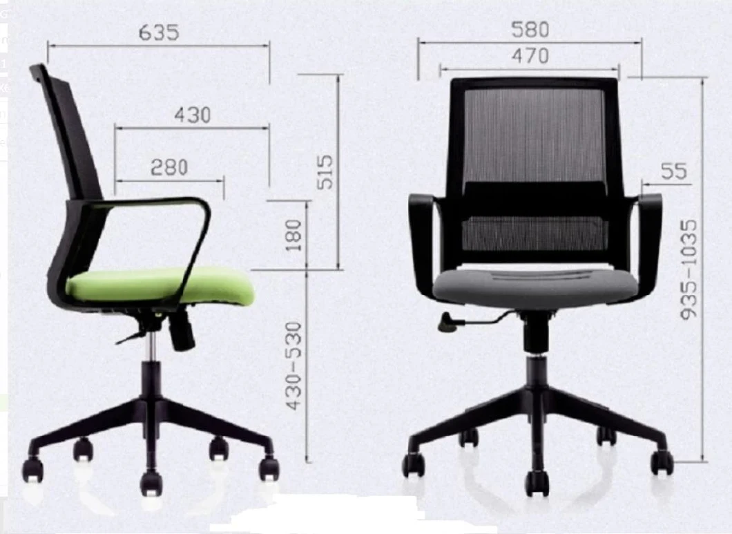 Executive Office Furniture Fabric Mesh Chairs Conference Room Swivel Chairs