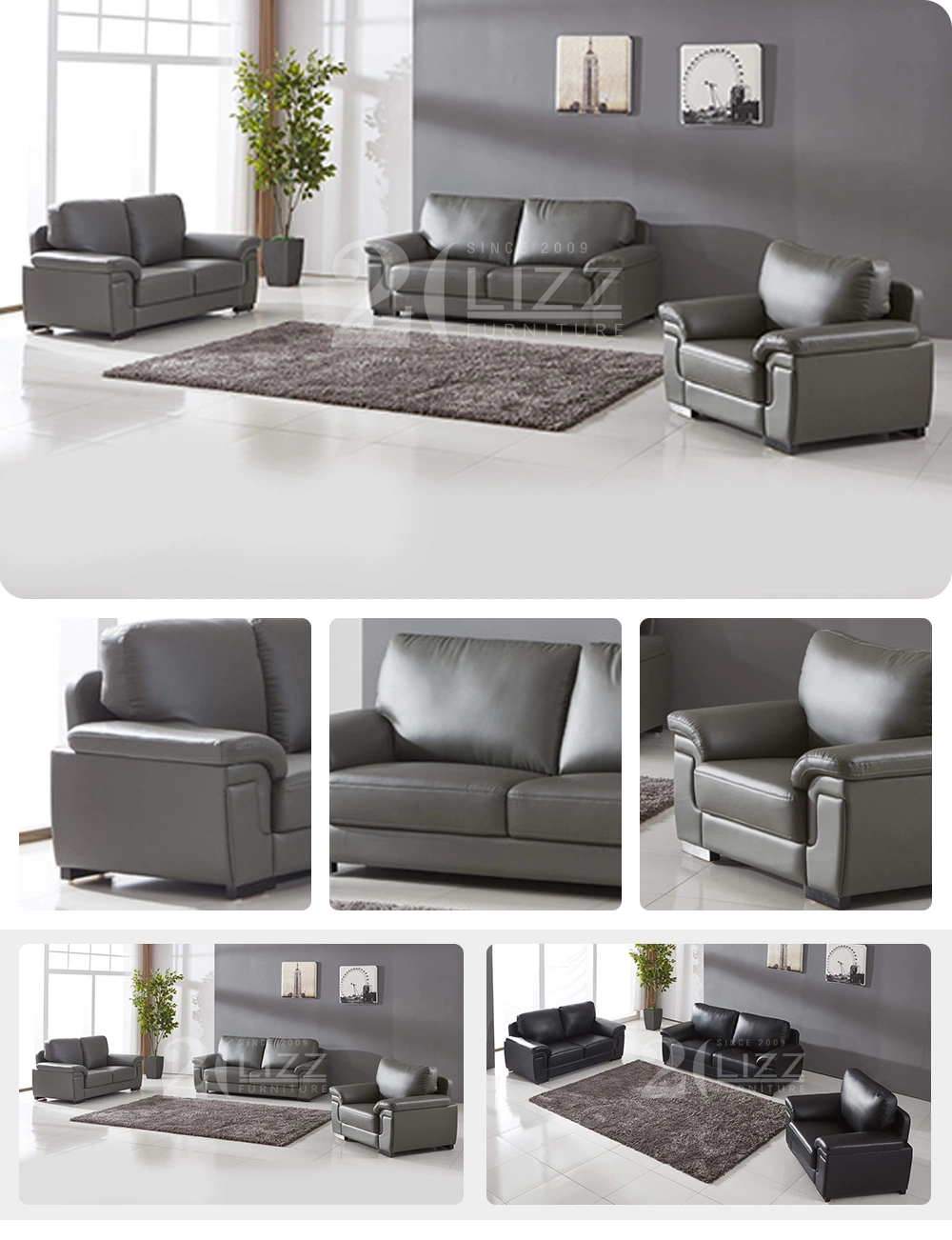 Online Discount Home Furniture Living Room European Style Bonded Leather Sofa Set