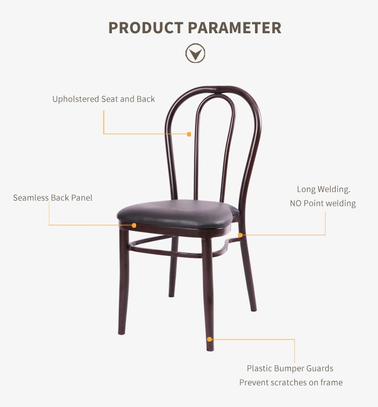 Wholesale Metal Aluminium Bistro Chair for Dining