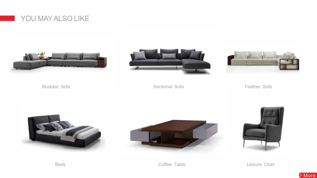 Italian Home Furniture Living Romm L Shape White Sectional Modern Sofa