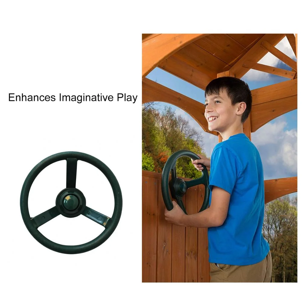 Playground Accessories Swing Set Accessory Plastic Toy Steering Wheel for Wood Backyard Play Set