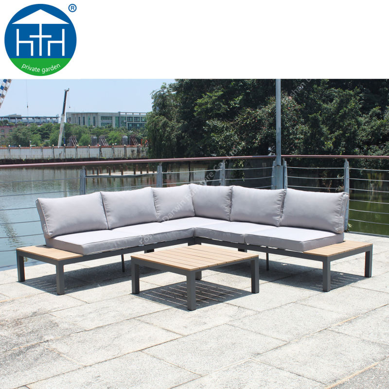 Patio Furniture Garden Balcony Sofa Corner Outdoor Furniture Polywood Sofa