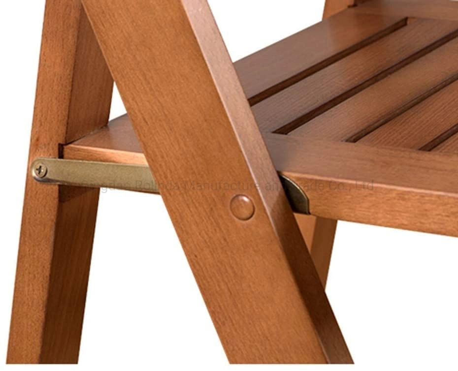 Hot Sale Popular Design Outdoor Furniture Banquet Party Wooden Fold Flat Chair