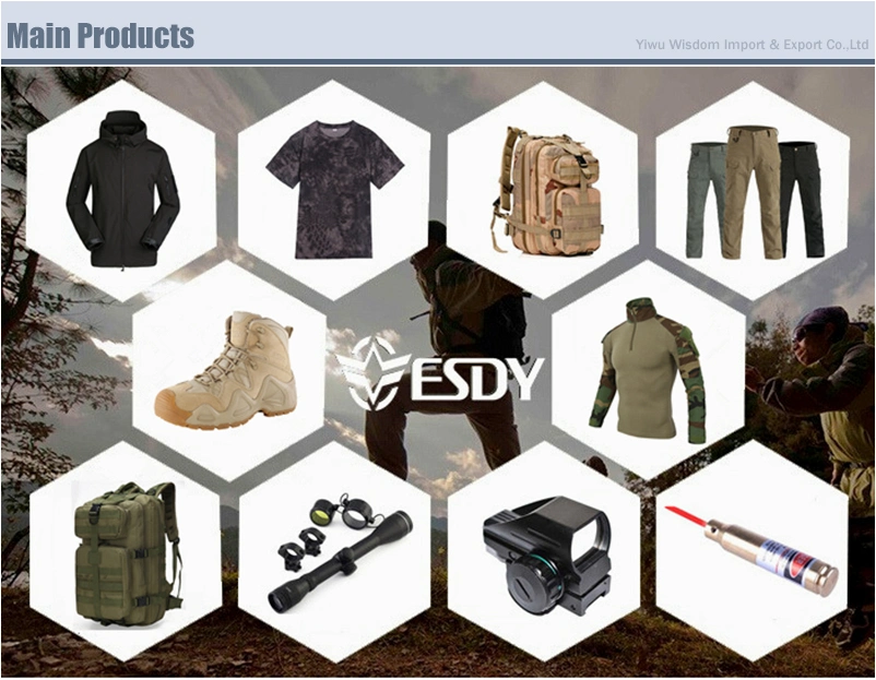 Black (ESDY) Tactical Training Thermal Underwear Set for Outdoor Sports