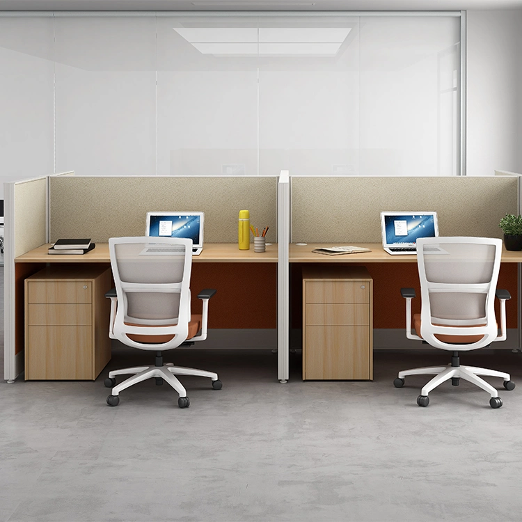Manufacturer Price 4 Seat Aluminum Frame Partition Modern Office Furniture and Parition
