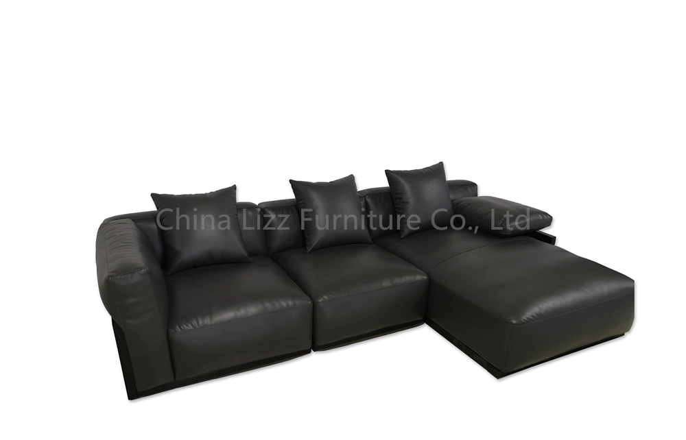 Wholesale Italian Design Home Furniture Lounge Wooden Sectional Sofa Set