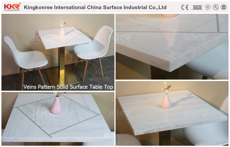 Shopping Mall Dubai Dining Table Restanuant Acrylic Stone Table