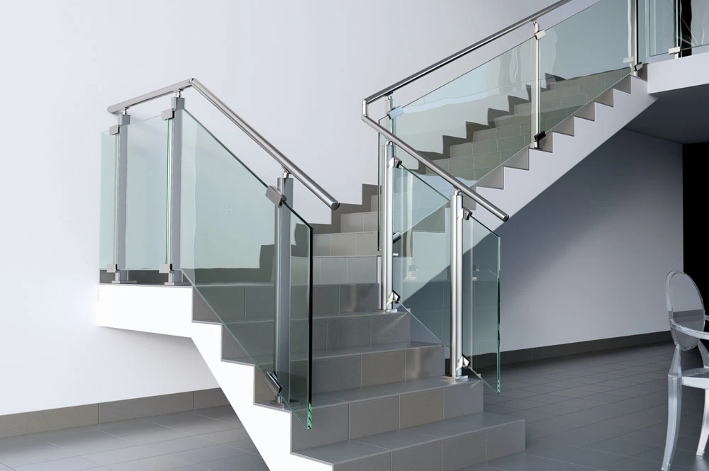 Post Glass Railing Indoor and Outdoor Baluster Glass Balustrade for Staircase Porch Balcony