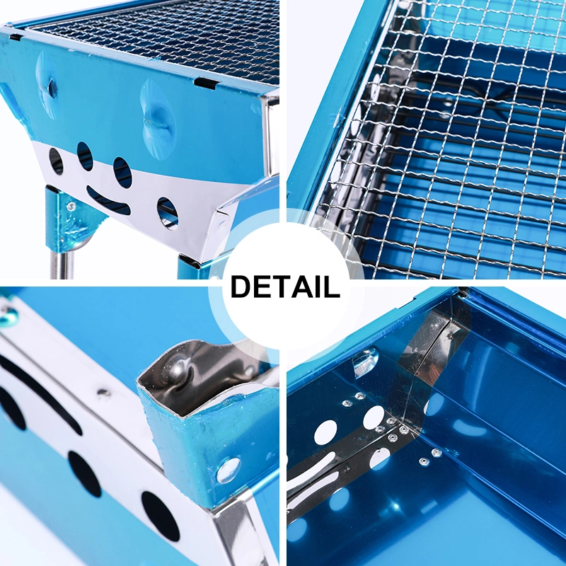 Manufacturer High Quality Easy to Clean Comfortable Outdoor Charcoal Grill Outdoor Stainless Steel Shelf