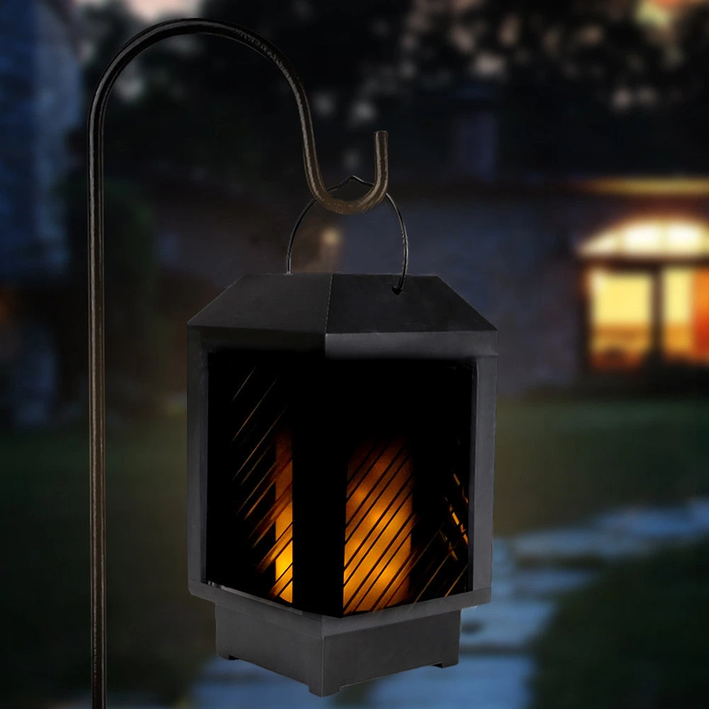 LED Solar Flame Flickering Light1200mAh Outdoor Tree Pool Lawn Porch Outdoor Landscape Garden Decor Lantern Light