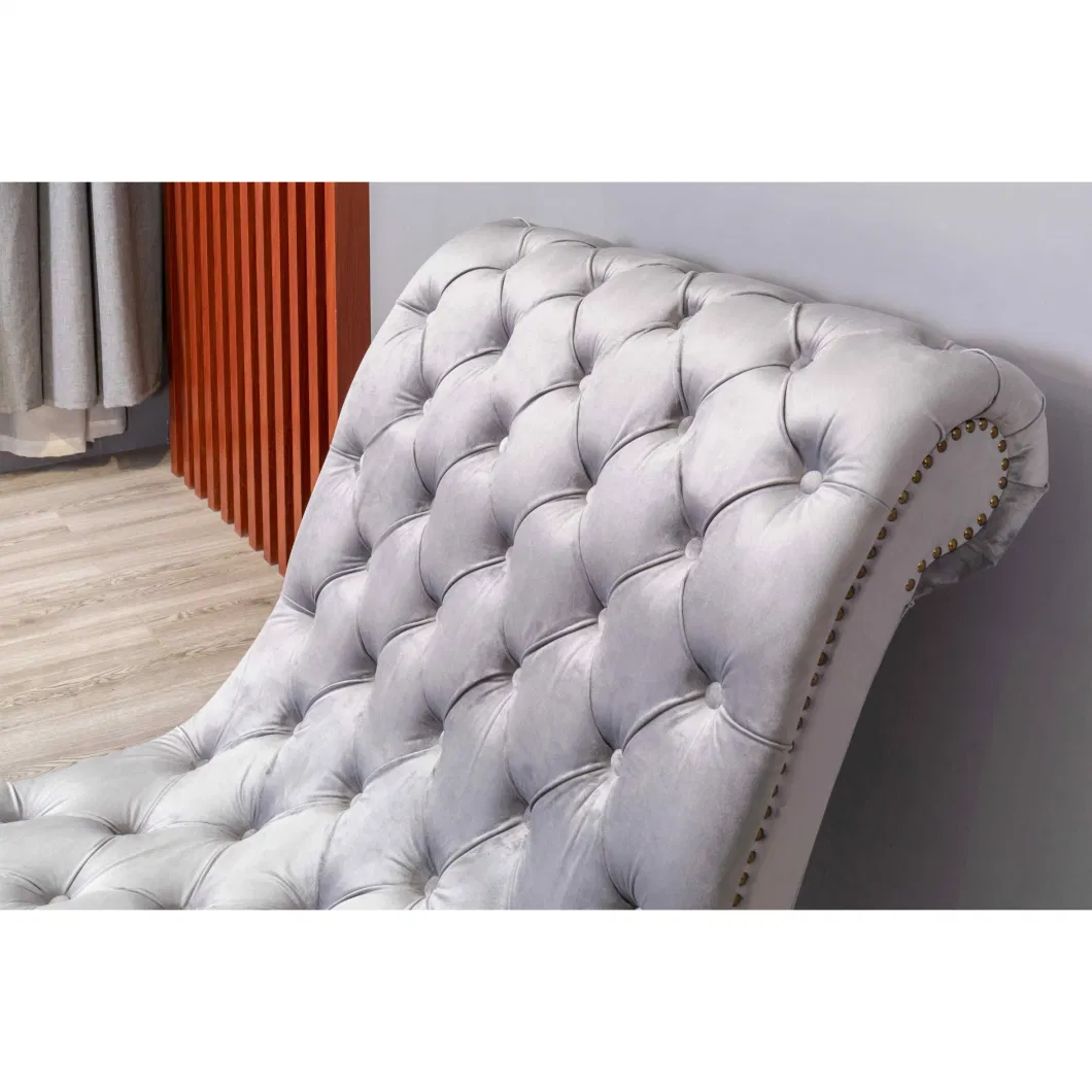 Chaise Lounge with Trimmed Nailhead Outdoor Chairs Modern Style Furniture