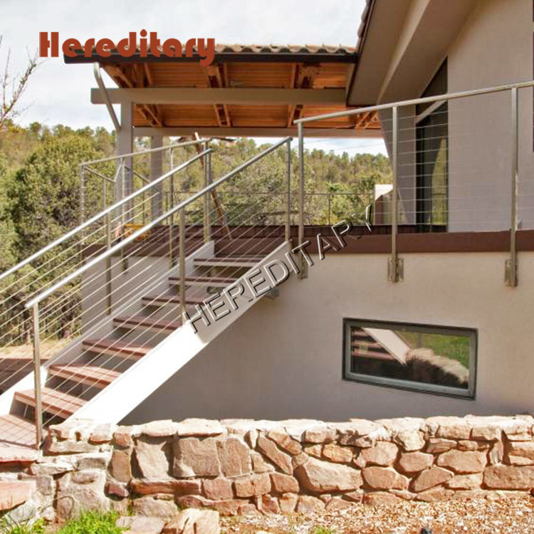 304/316 Stainless Steel Balustrade and Stainless Steel Indoor Handrail for Small Courtyard
