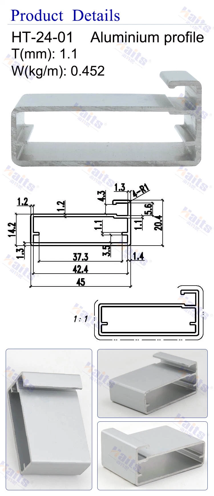 Aluminum Profile Light Box Aluminum Profile Aluminum Profile Rail Furniture Fitting