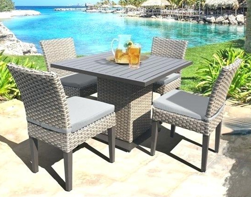 Outdoor Garden Dining Sets Hotel Patio Restaurant Furniture Rattan Chairs