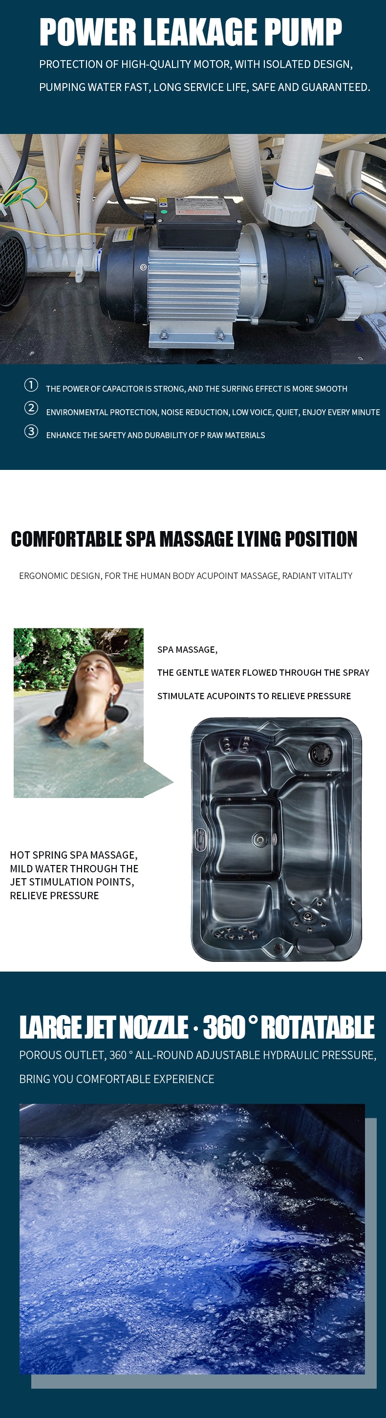 Outdoor Bathtub, 2021 New Design Massage Pool Intelligent Small Pool Indoor Couple SPA Pool Whirlpool