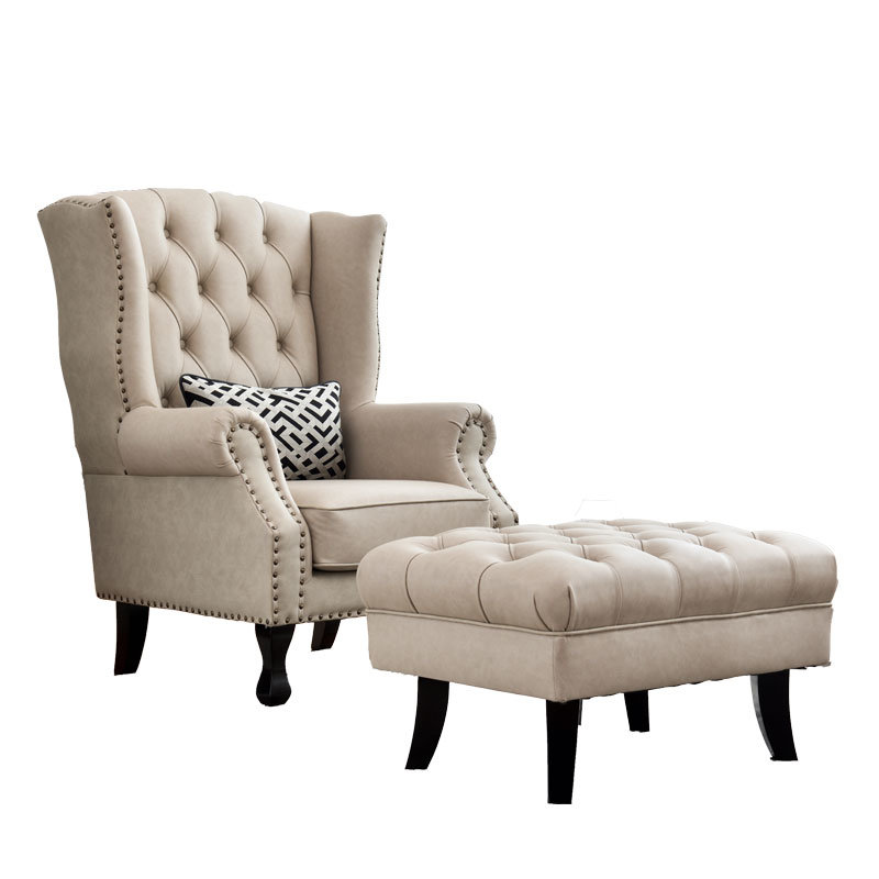 Modern Hotel Furniture Chesterfield Sectional Velvet Fabric Sofa Chair