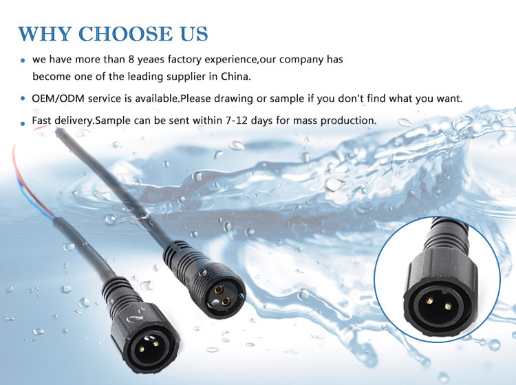 Cable Waterproof Sensor Male to Female Connector M18 Plug