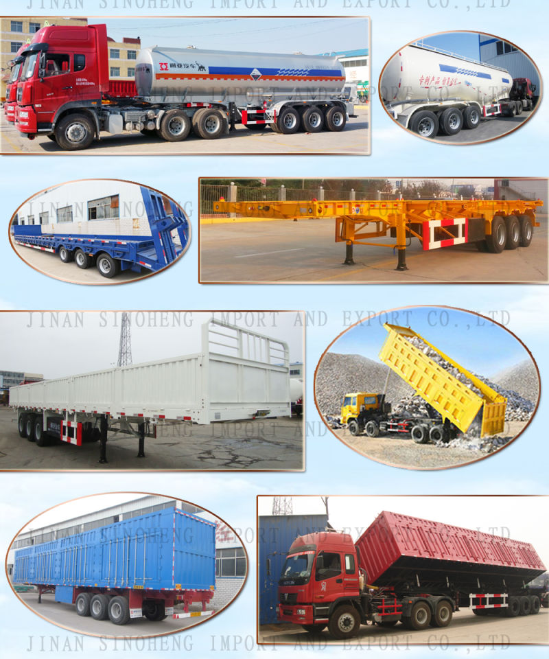 13m Tri-Axle Heavy Duty Cargo Transport Truck Trailer
