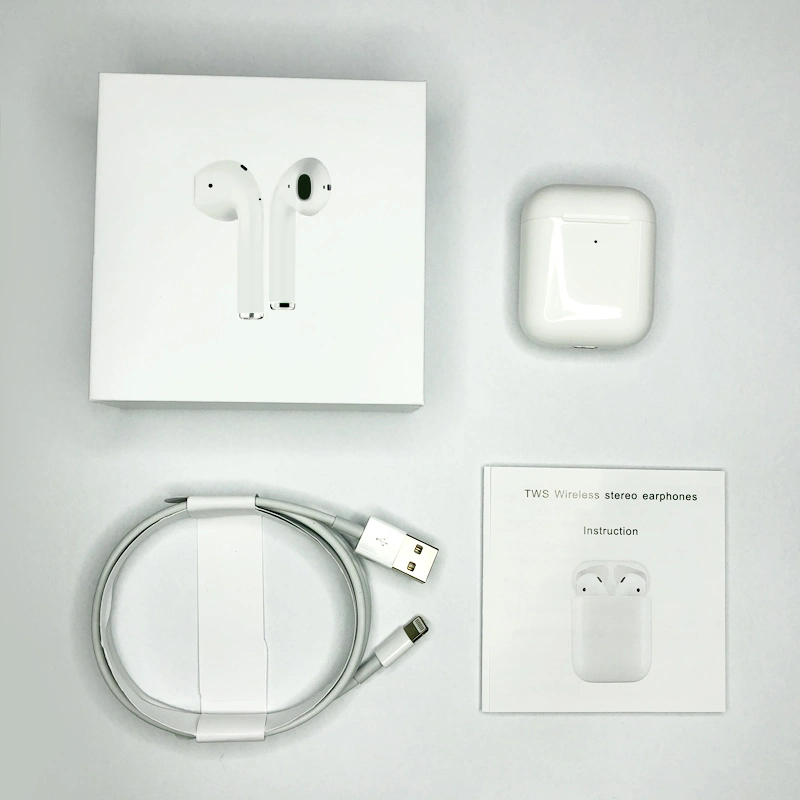 I200 Tws Bluetooth Wireless Earphone for Apple iPhone Earbuds Qi Wireless Charging Smart Sensor