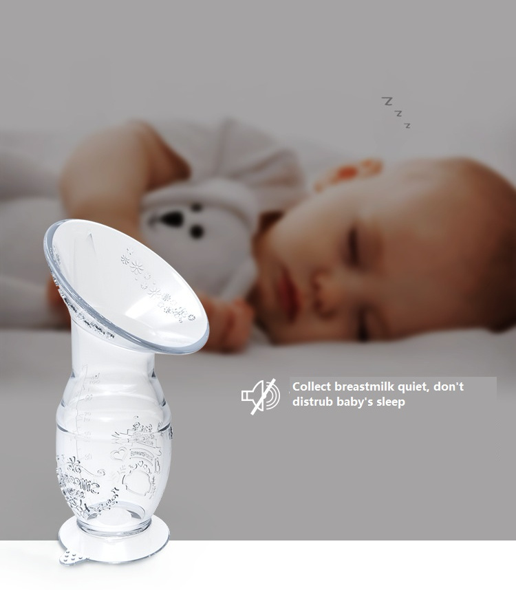 New Design Full Silicone Breastmilk Collector with Suction Base