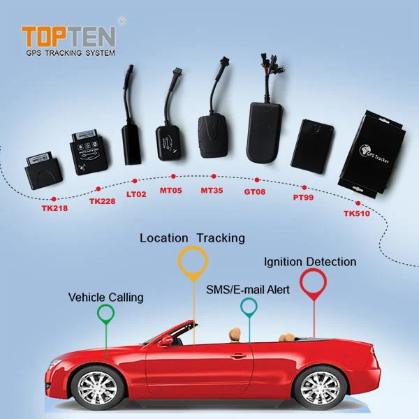 High Temperature Resistance GPS Tracking Device Car Alarm Speed Limiter Crash Sensor Fuel Sensor Tk510-Kh