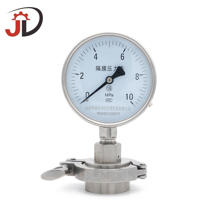 Stainless Steel Gas Oil Fluid Pressure Manometer Hydraulic Pressure Gauge