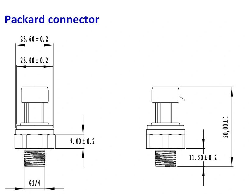 Refrigerator Compressor Parts Pressure Transducer for Chiller