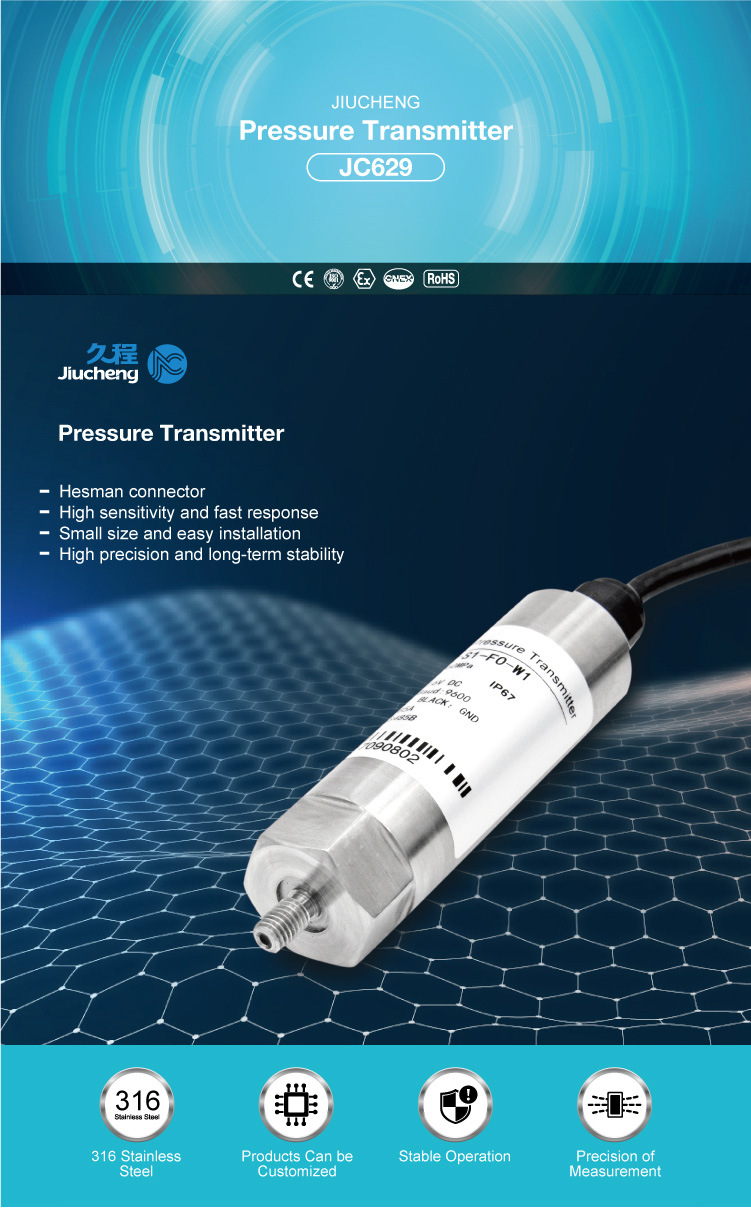 Jc629 Intelligent Digital RS485 Pressure Sensor / Transmitter