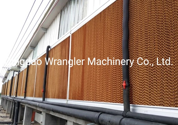 Poultry Farm Water Evaporative Cooling System and Evaporative Cooling Pad