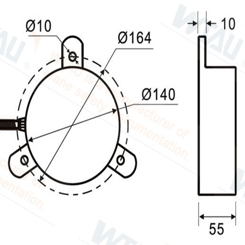 Wtau Crane Boom Angle Sensor for 50t Kobelco 7055