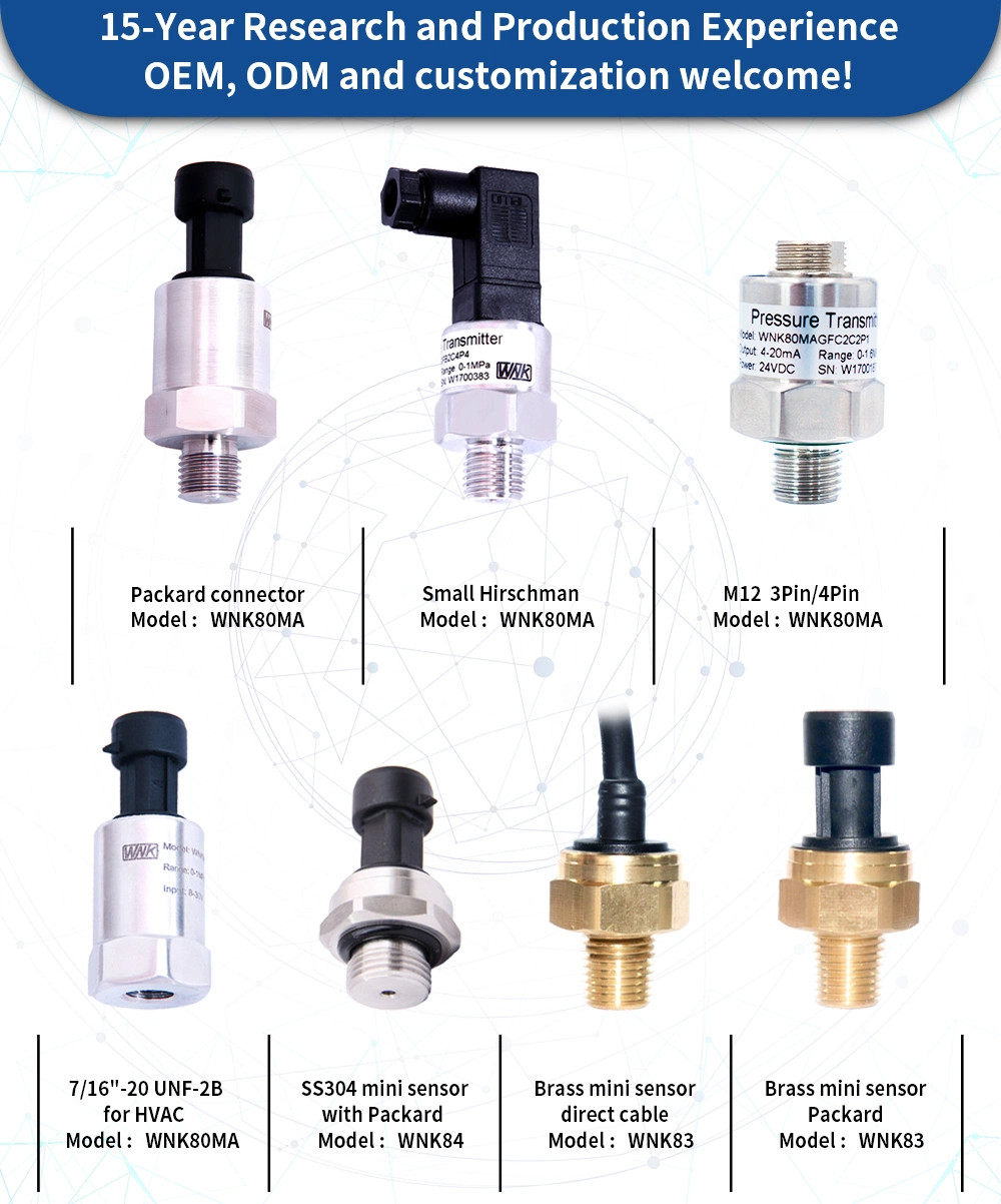 Piezoresistive Pressure Sensor Water Pressure Transducer 5V