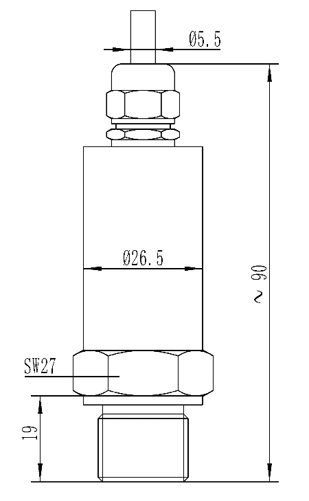 316L LED Display Measuring Steam Pressure Transducer Sensor