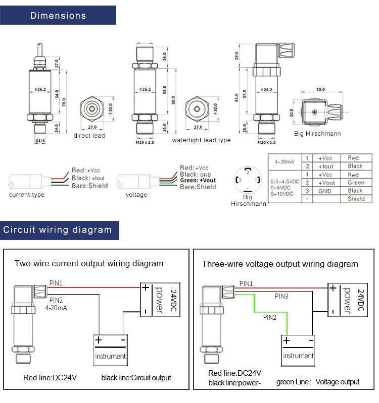 FST800-2100 Pressure Transducer Sensor Cheap China Pressure Transmitter 4-20mA