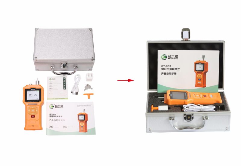 Handheld Methane Toxic Detector with Ndir Gas Sensor