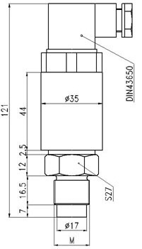 Flat Film Type Liquid Sanitary Pressure Sensor