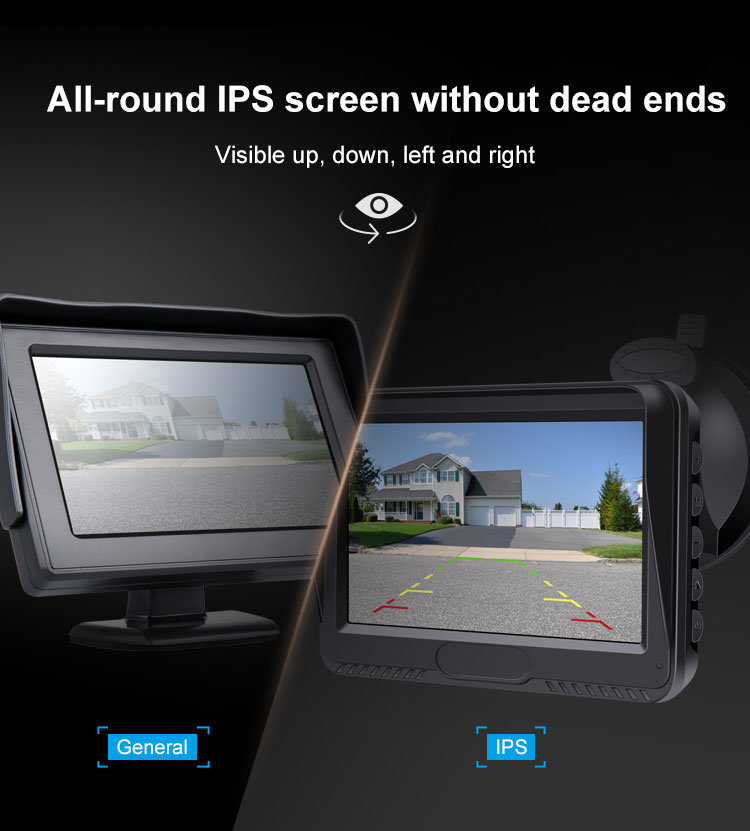 Vehicle Rear View Kit with 1/4 Inch Ahd Image Sensor