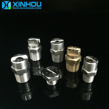 High Pressure Fluid Flow Flat Fan Nozzle with Filter