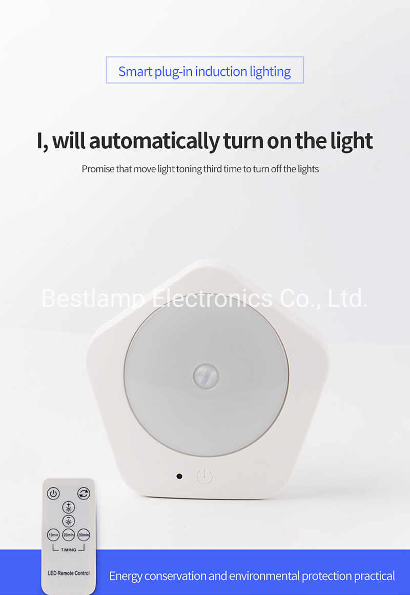 Plug Sensor Dimming LED Night Light with Remote Control