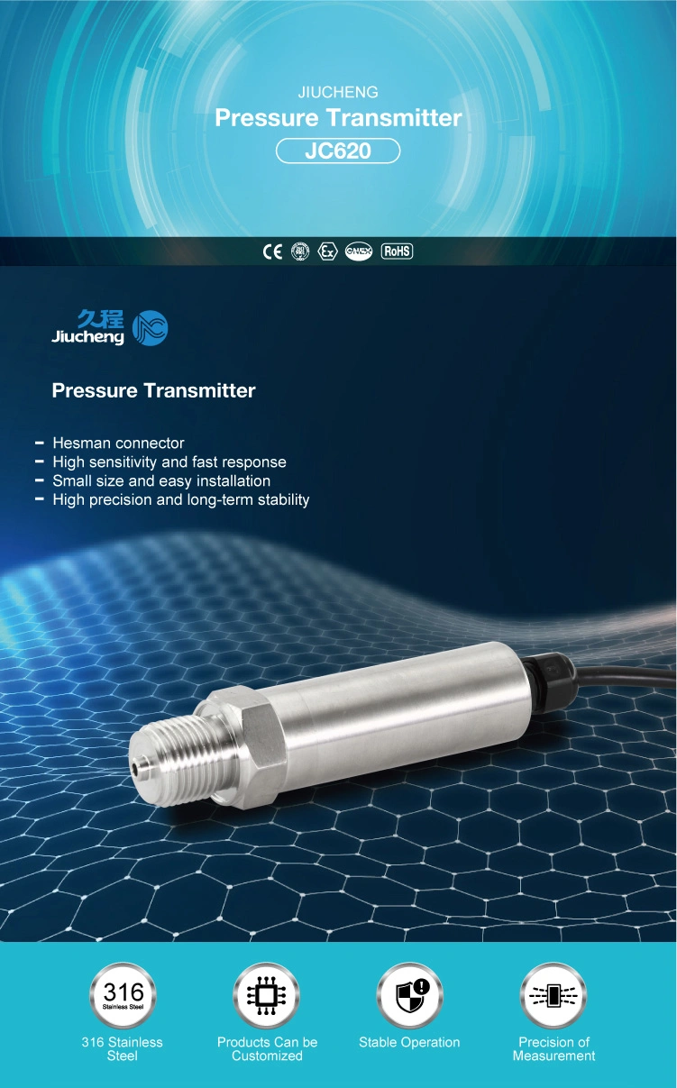 * Spi /I2c /0.5-4.5V /4~20mA Air Water Gas Pressure Sensor Transducer (JC620-20)
