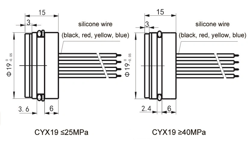 Cyx-19 1.5mA 5VDC Silicon Oil Filled Piezoresistive Pressure Sensor