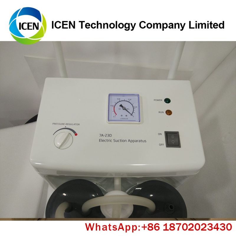 IN-I23D Medical Portable Mini Electric Operated Negative Pressure Suction Machine
