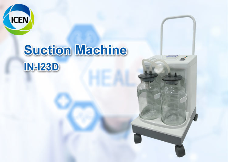 IN-I23D Medical Portable Mini Electric Operated Negative Pressure Suction Machine