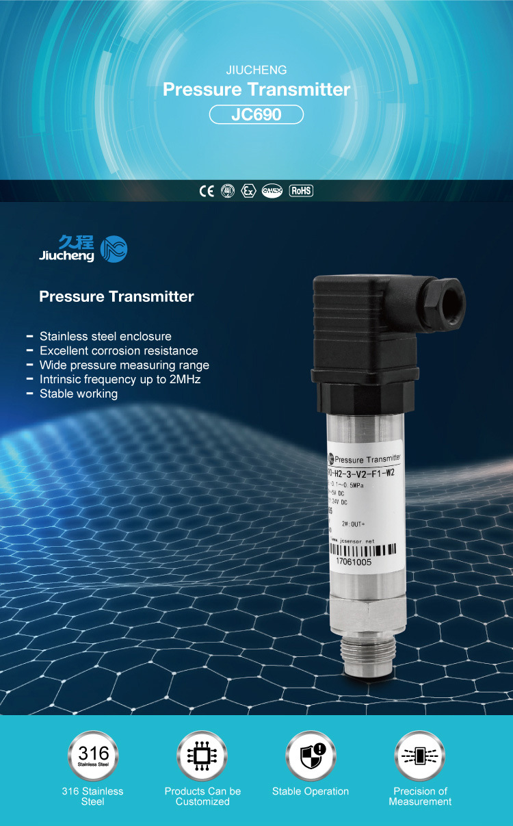 Jc690 Pressure Transducer with High Frequency Dynamic